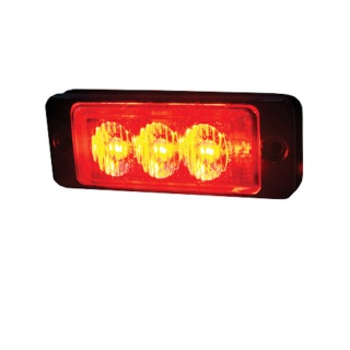 0-441-35 Slimline High Intensity 3 Red LED Warning Light
